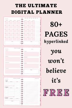 the ultimate printable digital planner is here