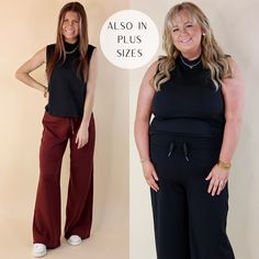 Model is wearing a black mock neck tank top. Model has this paired with white shoes, and gold jewelry. Mock Neck Tank Top, Knit Structure, Mock Neck Tank, Giddy Up Glamour, Mock Neck Top, Pants Jeans, Mock Neck, Tank Top, Tank Tops