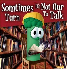 the book cover for sometimes it's not our turn to talk, with a cartoon character