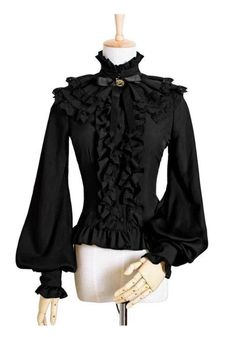 Victorian Lantern, Gothic Rococo, Puffy Sleeves Blouse, Moda Steampunk, Gothic Mode, Mode Steampunk, Fancy Shirt, Elegant Gothic, Victorian Clothing