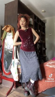 Whimsigoth Summer Outfits, Asymmetrical Top Outfit, Whimsigoth Summer, Cool Fits, Swaggy Outfits, Fashion Sense, I Dress