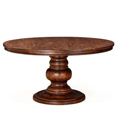 an oval wooden table with two pedestals