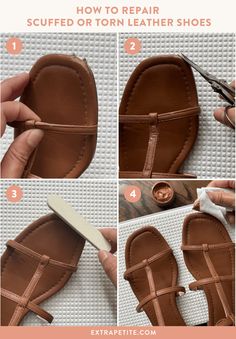 Scuffed Shoes, Leather Shoe Repair, Leather Womens Shoes, Heel Repair, Women's Leather Shoes