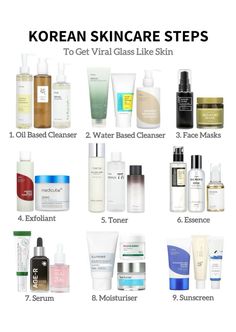 Korean Face Cleanser, Korean Skincare Order, Korean Skincare Routine Steps, College Requirements, Beauty Maintenance, K Beauty Routine, Skincare Steps, Maintenance Routine, Brightening Skincare