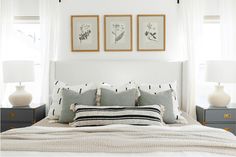 How to Arrange Throw Pillows on King Bed | King beds, King duvet cover sets, Bed