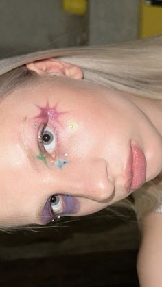 Sporty Makeup, Makeup Layout, Gem Makeup, Artsy Makeup, Funky Makeup, Going Out Makeup, Rave Makeup, Fancy Makeup, Photo Makeup