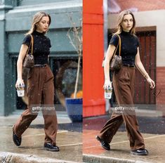 Loafers For Women Outfit, Paparazzi Shots, Loafers Outfits, Brown Pants Outfit, Paparazzi Pictures, Forehead Kiss, Paparazzi Pics