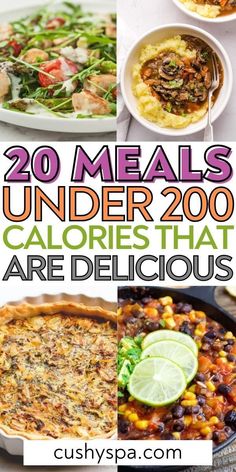 20 meals under 200 calories that are delicious and easy to make in minutes or less