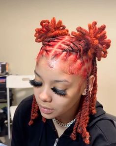 Hairstyle Dreads For Women, Women Loc Retwist Styles, Style Starter Locs Black Women, Loc Styles For Short Thick Locs, Loc Styles After Retwist, Loc Styles Female, Loc Styles For Back To School, Dread Loc Styles Women, Locs In Cornrows