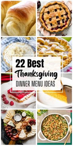 the best thanksgiving dinner menus and desserts to share with your family or friends