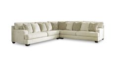 [Description]The Rawcliffe sectional is the casual elegance you'll adore living with if you appreciate the concept of a modern design that's ultra-warm and welcoming. This sofa is wrapped in a decadently soft microfiber that is love at first touch, lightening things up in a fresh neutral tone. Ultra-deep seats with reversible cushions that can be flipped and fluffed comfortably accommodate, while clean-lined style and broad track arms create a fashion statement. The main reason to bring this pro Rawcliffe Sectional, Modern Heritage, Cozy Couch, Fabric Sectional Sofas, Sectional With Ottoman, Oversized Chair, Modern Sofa Sectional, Fabric Sectional, 3 Piece Sectional