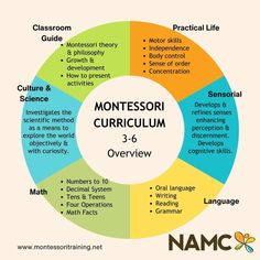 the montessori curioum wheel is shown in this graphic, which shows what it