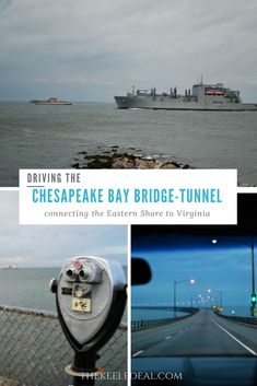 the cover of driving the chesapeake bay bridge - tunnel connecting the eastern shore to virginia