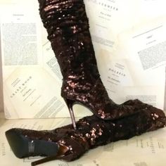 New Free People Jane And The Shoe Monica Black Sequin Slouch Tall Boot *****Reviews For Style And Comfort New Without Box Us 9 Black Sequins 14" Shaft 4" Heel Womens Sequin Boots, Affordable Elegant Party Boots, Over The Knee Boots With Sequin Dress, Black Sequin Dress Boots, Long Sparkling Boots, Sequin Dress With Boots Long, Zara Sequin Boots, Boots Sequin, Tall Boot