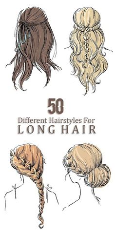 Different Hairstyles For Long Hair, Long Hair 50, Easy Hairstyles For Medium Hair, Peinados Recogidos, Long Hair Updo, Trending Hairstyles, Short Hair Styles Easy, Hairstyles For Long Hair