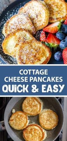 cottage cheese pancakes are quick and easy to make