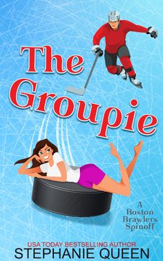 the groupie book cover with an image of a woman lying on top of a man in