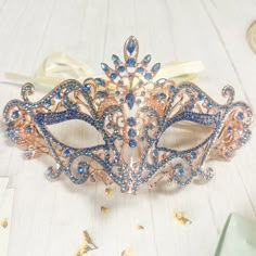 Durable Quality: This Crystal Masquerade Mask Is Made Of High-Quality Alloy And Rhinestone Diamond. They Are Manual Workmanship, Very Comfortable To Wear. Elegant Design: The Masquerade Mask Is Encrusted Shinny Diamond Rhinestone And Crystal. The Intricate And Delicate Are Very Glamorous, Elegant And Luxury. Princess Style: You Will Be The Center Of Attraction At Party When You Wear The Princess Style Fancy Mask. Various Occasion: The Masks Are Perfect For Masquerade Party, Festivals, Carnival T Beautiful Masquerade Masks, Princess Masquerade Mask, Fancy Masquerade Mask, Sorority Masquerade Formal, Elegant Blue Masquerade Mask For Parties, Blue Venetian Masquerade Mask For Party, Blue Masquerade Mask For Mardi Gras Costume Party, Blue Masquerade Mask For Carnival Costume Party, Blue Masquerade Mask For Mardi Gras Carnival