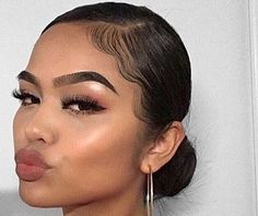 Latina Slick Bun, Edges Ideas Natural Hair, Hair Edges, Ugly Hair, Edges Hair, Natural Hair Styles Easy, Slick Hairstyles, Curly Girl Hairstyles, Hair Ponytail Styles