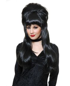 BuySeasons Women's Mistress of The Dark Wig - Black Dark Costumes, Gothic Costume, Wigs Online, Costume Wigs, Unisex Baby Clothes, Preschool Outfits, Trendy Plus Size, Synthetic Wigs, Dresses With Leggings