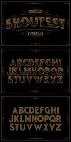 an old fashioned font and numbers set in gold on black - decorative objects graphics art