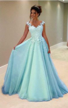 Blue Tulle Prom Dress, Tulle Prom Dresses, Wedding Party Dress, Blue Tulle, Evening Dress Fashion, Dresses Lace