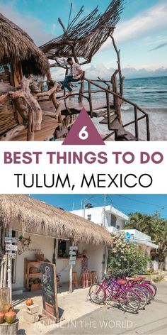 the best things to do in tulum, mexico with text overlaying it