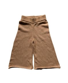 The Simple Folk Unisex Wide Leg Knit Trouser - Little Kid, Big Kid Beige Knit Bottoms For Fall, Casual Fall Camel Pants, Beige Soft Knit Bottoms For Fall, Beige Stretch Knit Pants, Beige Knit Pants For Fall, Brown Knit Bottoms For Fall, Beige Ribbed Knit Bottoms, Fall Knit Beige Pants, Stretch Beige Knit Bottoms