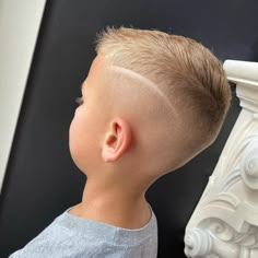 Boys Drop Fade Haircut, Fade With Lines On Side, Super Short Boys Haircut, Kids Barber Haircut, Kid Fade Haircut Boy Hair, Boy Undercut Hair Kids, Boys Haircut Lines On Side