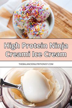 This Ninja Creami protein ice cream recipe delivers a creamy texture with an extra boost of protein! It’s delicious, easy to make, and one of the best high protein Ninja Creami recipes for a guilt-free dessert. Add this Ninja Creami recipe with protein to your list of go-to Ninja Creami recipes! Protein Ninja Creami Recipes, Protein Ninja Creami, Creami Protein Ice Cream, Ninja Creami Recipe, Get More Protein, Ninja Creami Recipes, Protein Ice Cream Recipe, Nutritious Desserts, Dark Chocolate Ice Cream