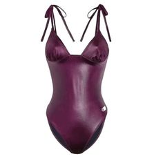 Solid And Striped The Olympia Metallic One Piece Swimsuit Size M Brand New With Tag Abd Liner Nwt Retail $170 Purple Stretch Nylon Jersey One-Piece Swimsuit In Purple. Self-Tie Shoulder Straps. Ruching At Cups. Logo Hardware At Front. Full Lining In Black. White Hardware. Supplier Color: Eggplant Solid And Striped The Olympia Metallic One Piece Swimsuit In A Burgundy Metallic Color. It S Not Padded, In New Condition Bohemian, Boho, Flowy, Beachy, Coastalgrandma, Vacation, Feminine, Romantic, Fla Dark Purple Swimsuit, Purple One Piece, Purple Swimsuit, Solid And Striped, Feminine Romantic, Solid & Striped, Wet Look, Metallic Colors, Dark Purple