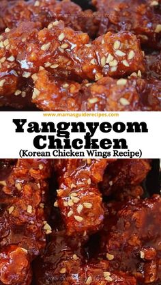 an image of korean chicken wings recipe