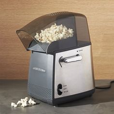 a toaster that has some popcorn in it