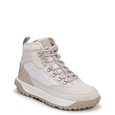 If you love exploring nature or adventuring in the outdoors, then theseWomen's Motion 6 Mid Waterproof white hiking shoes. Waterproof premium Timberland® leather upper, lace-up closure, round toe, ReBOTL™ fabric upper containing 50% recycled PET plastic lining, OrthoLite® footbed, 1. 1" heel and OrthoLite® footbed/GreenStride�™ sole. | Timberland Women's Motion 6 Mid Waterproof Hiking Shoe in White Leather Size 5. 5 Medium Vans Top, Exploring Nature, Athletic Sandals, Clog Boots, Waterproof Hiking Shoes, Hiking Shoe, Timberlands Shoes, Waterproof Hiking Boots, Hiking Boot