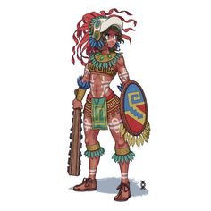 Aztec Art Design, Aztec Character Design, Aztec Character, Aztec Warrior Art, Aztec Tribe, Aztec Women, Aztec Drawing, Aztec Artwork, Mexican Culture Art