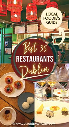 the best restaurants in dublin, including local food and wine tastings for two people