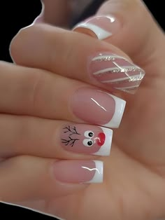 Acrylic Nails Square, Unghie Sfumate, Nails Acrylic Square, Christmas Nail Ideas, Christmas Gel, Festive Nail Art, Nagel Tips