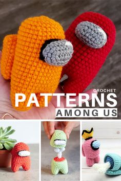 crochet patterns for stuffed animals are featured in the article's book, among us