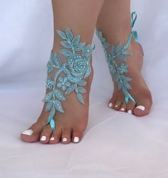 8 Color Options Beach Wedding Barefoot Sandal Something - Etsy Lace Barefoot Sandals, Barefoot Sandals Wedding, Beach Wedding Sandals, Beach Wedding Sandals Barefoot, Wedding Anklets, Beach Wedding Shoes, Sandals Wedding, Barefoot Sandal, Wedding Shoes Lace