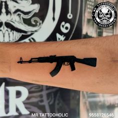 M 16 Tattoo, Al 47 Tattoo Design, M416 Tattoo Hand, A K 47 Tattoo, Akm 47 Tattoos Ideas, Ak 40 E7 Tattoo, M416 Tattoo, Ak 47gun Tattoo Hand, Ak Tattoo For Women