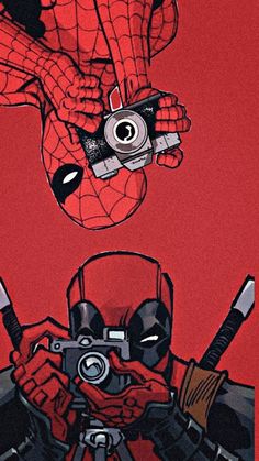 Hello Kitty As Spiderman Wallpaper, Spider Man Comic Wallpaper Iphone, Marvel Comic Wallpaper Aesthetic, Red Comic Wallpaper, Awesome Phone Wallpapers, Spiderman Wallpaper Aesthetic Cartoon, Aesthetic Deadpool Wallpaper, Team Red Marvel Wallpaper, Spiderman Wallpaper Aesthetic Iphone