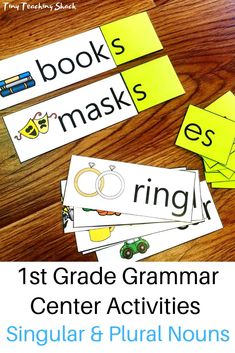 the first grade grammars and other activities are included in this printable book