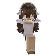 a lego character with headphones and glasses