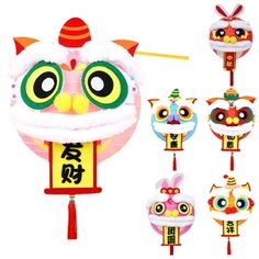 Description: Introducing our handmade lantern, the perfect gift for the Year of the Dragon! Immerse yourself in the beauty of traditional Chinese culture and celebrate the New Year with these festive lanterns. The handheld design and Chinese dragon pattern create a vibrant atmosphere, symbolizing peace, tranquility, and happiness. With adorable Year of the Dragon cartoon illustrations, these lanterns are irresistibly cute and will add a touch of charm to any space. Whether you're hosting New Yea Paper Lanterns Diy Hanging, Chinese New Year Paper Lanterns, Paper Lanterns Party Decor, Chinese Lanterns Diy, Chinese Dragon Pattern, Chinese New Year Rabbit Lantern, Chinese Fish Lantern, Lantern Party Decor, Dragon Cartoon