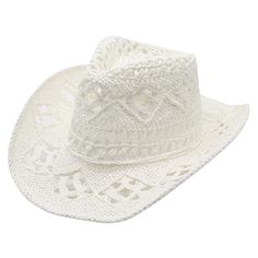 PRICES MAY VARY. 👒One Size Fit Most: The cowboy hats for women measure about 22inch, fit most ladies women girls. They are lightweight, breathable and comfortable wear. 👒Effectively Sun Protection: The straw cowboy hats for women can protect you from the hot sun all day long. The wide brim covers all your facial region and neck and shades them perfectly wherever you go. Helps you enjoy your outdoor activities like playing under the sun, having outdoor adventures, hiking, swimming, exploring or White Cowgirl Hat, Cowboy Straw Hat, Cowboy Hats Women, Outdoor Hut, Mens Sun Hats, Straw Cowboy Hat, Western Cowboy Hats, Riding Hats, Wide Brim Sun Hat