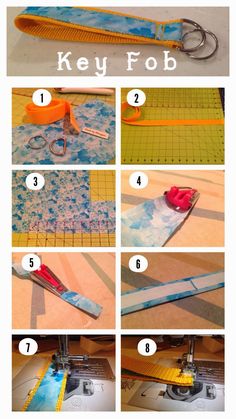 step by step instructions on how to make a key fob