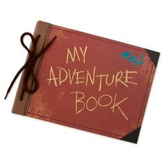 a book with writing on it that says, my adventure book