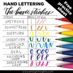 the basic rules for hand lettering and how to use them in your own handwriting workbook