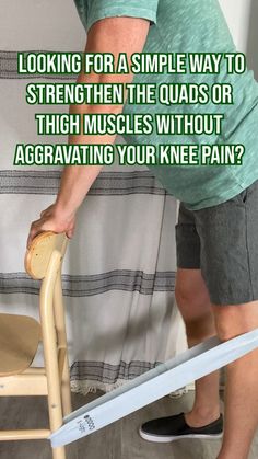 Aching Legs Remedies, Knee Relief Exercises, Strengthen Quads Knee Pain, Quad Exercises For Bad Knees, Quad Strengthening Exercises, Knee Excercise, Back Of Knee Pain, Mcl Tear, Exercises For Arthritic Knees