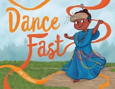 the cover of dance fast with an image of a woman in blue dress and headdress